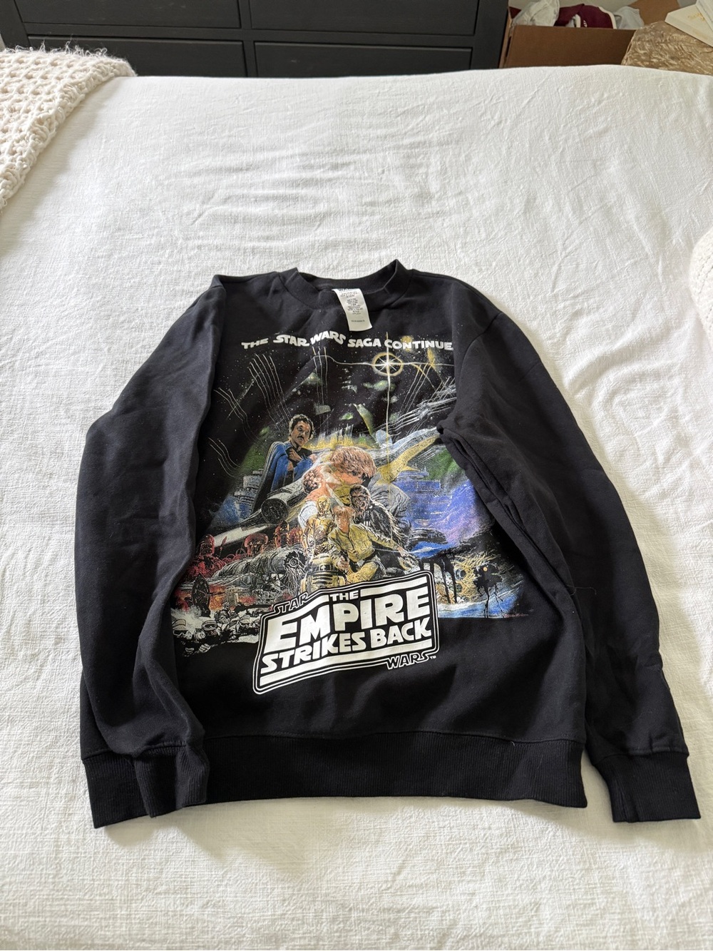 Disney Star Wars The Empire Strikes Back Black Graphic Sweatshirt
